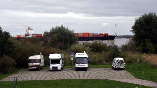 Stellplatz direkt am Ufer